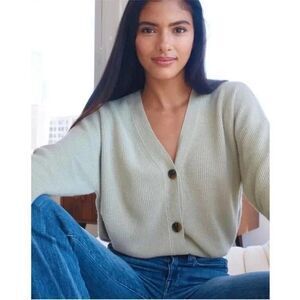 AYR Light Green Cardigan Sweater